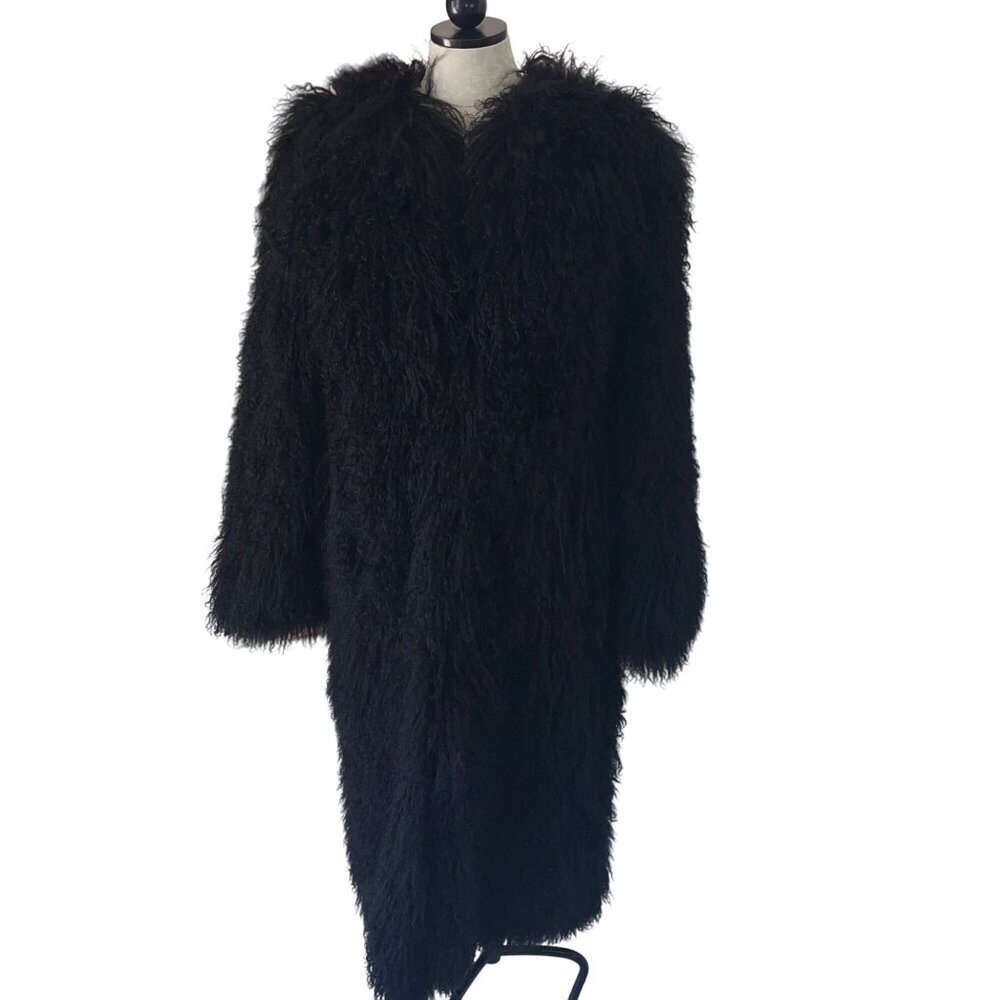BCBG Max Azria Collection Mongolian Fur Coat - Picture 2 of 13